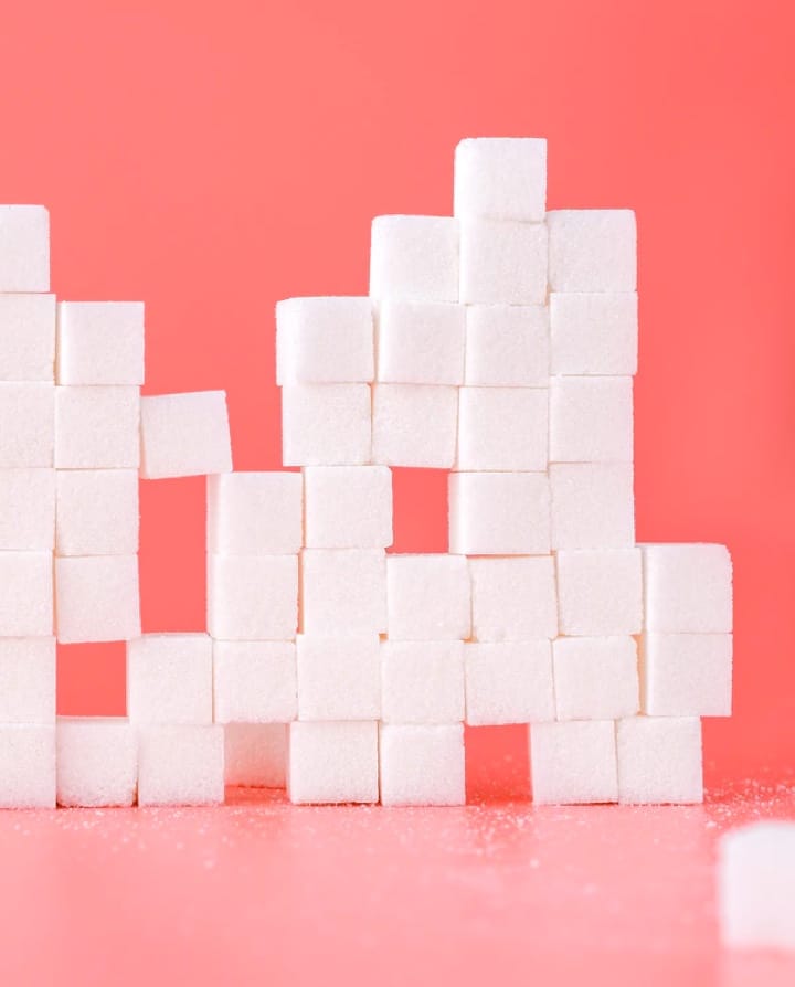 Image of
      multiple stacked sugar cubes